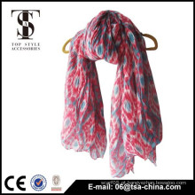 Chinês longo crinkle poliéster confortável Scarf senhora